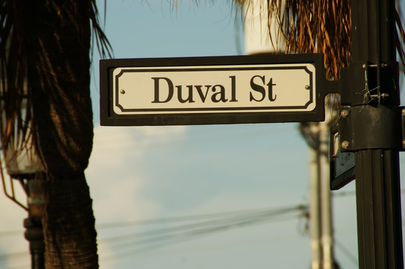 Duval Street - centrum dění v Key Westu