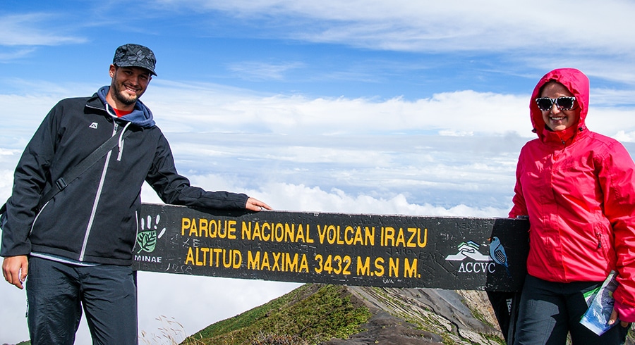 Kostarika - Sopka Irazu - 3432 metrů nad Karibikem