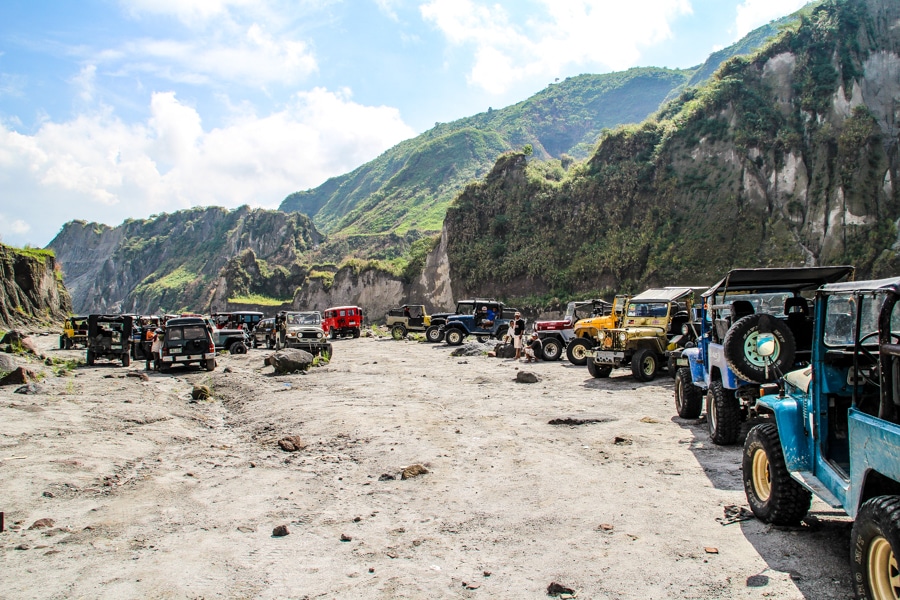 Cestopis Filipíny - Mt Pinatubo - Parkoviště