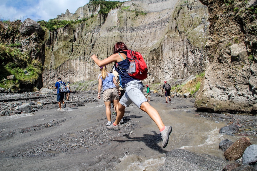Cestopis Filipíny - Mt Pinatubo - Řeky v kaldeře