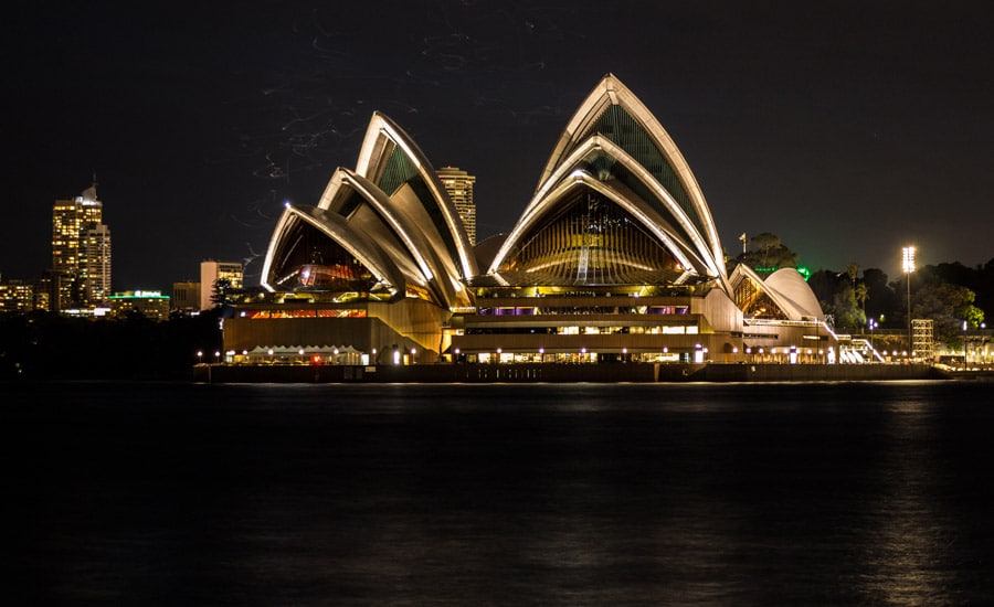 Cestopis Austrálie - Sydney v noci